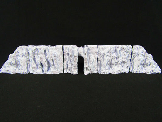 5pc Slit Opening Modular Cliff Scatter Terrain Scenery 3D Printed Mini Miniature