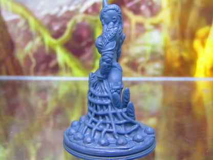Tribal Jungle Warrior Flower Warrioress Mini Miniature Figure 3D Printed Model