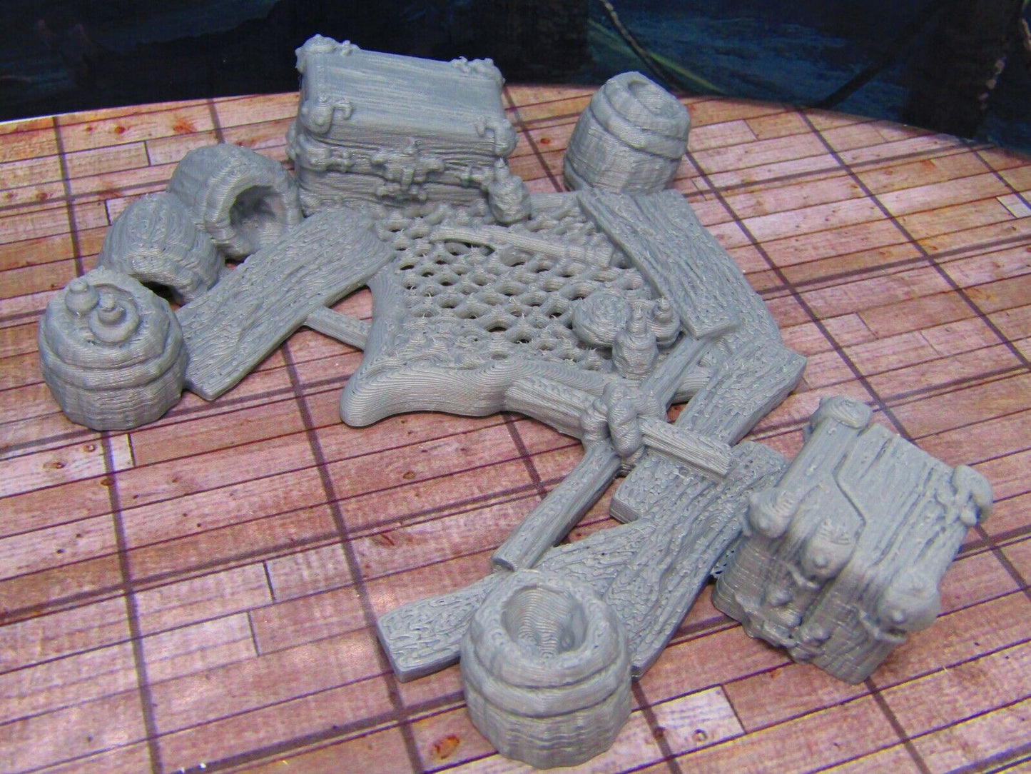 Shipwreck Debris & Anchor for Docks Coast Seashore Scenery Scatter Terrain