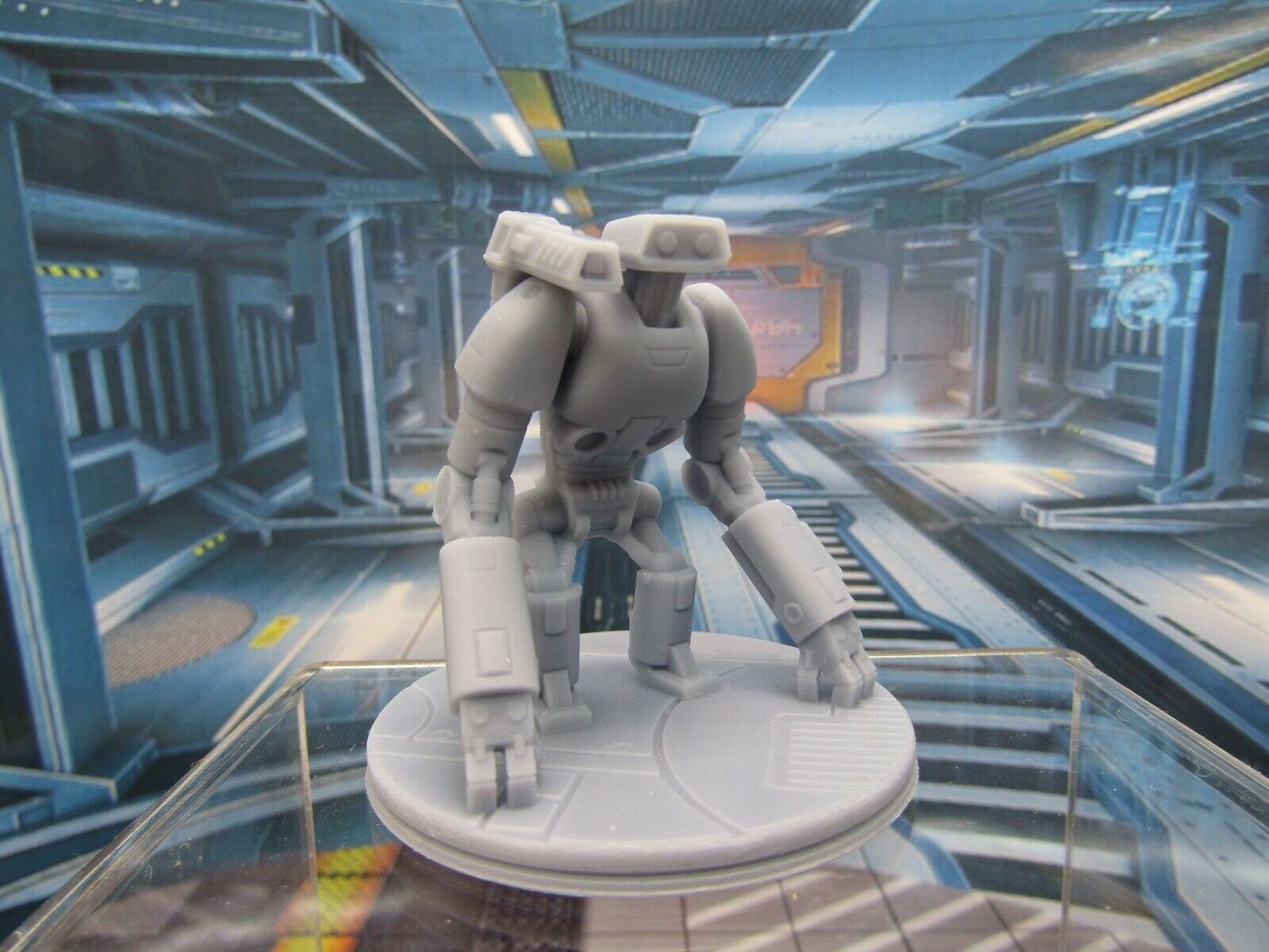 Modded R-Cee Loader Robot Droid w/ Shoulder Cannon Mini Miniature 3D Printed