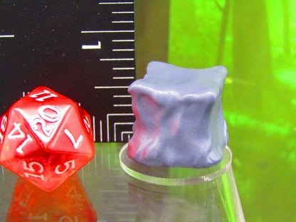 Mini Gelatinous Cube Jelly Monster Mini Miniature Figure 3D Printed Model