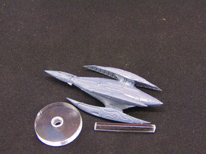 Kshellik Corvette Frigate Mass 2 W/ Flight Stand & Rod Astra Nebula Billion Suns