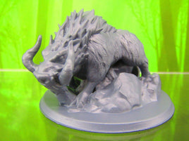 Dire Boar / Warthog Mini Miniatures 3D Printed Resin Model Figure 28/32mm Scale
