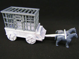 Slave Wagon w/ Cell  Scatter Terrain Scenery 3D Printed Mini Miniature Model