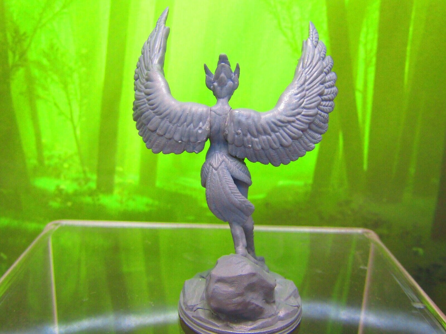 Harpy Taking Flight + Nest - Monster Mini Miniature Figure 3D Printed Model