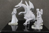 
              4pc Sleeping Beauty Prince Charming Dragon Mini Miniature Gaming Wargaming D&D
            