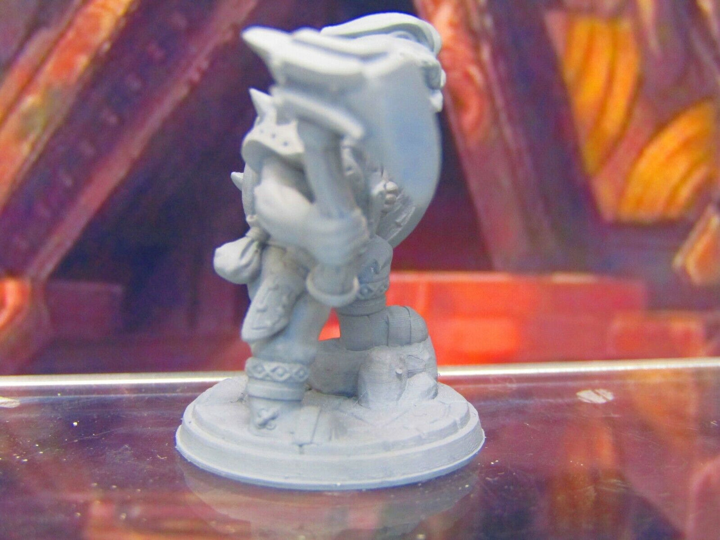 Dwarven Berserker Barbarian Viking Mini Miniatures 3D Printed Model 28/32mm