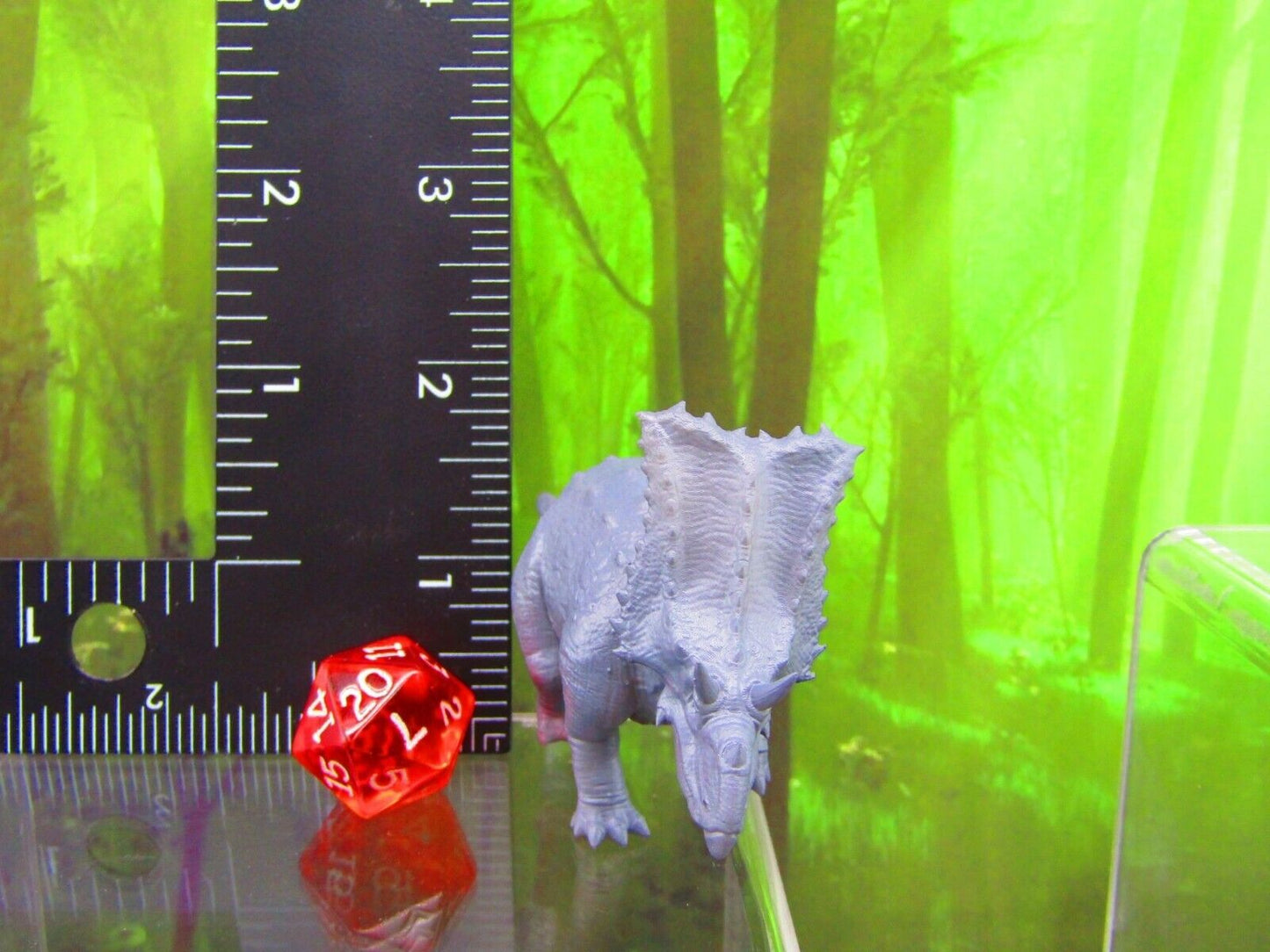 Chasmosaurus Dinosaur Mini Miniature Figure 3D Printed Model 28/32mm Scale RPG