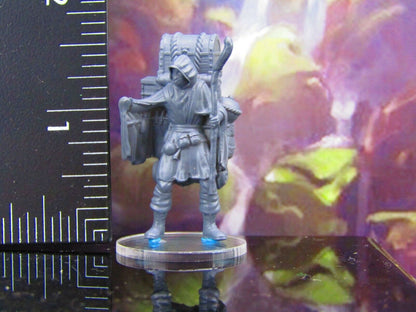 Dark Mysterious Merchant Peddlar Salesman Mini Miniature Model Character Figure