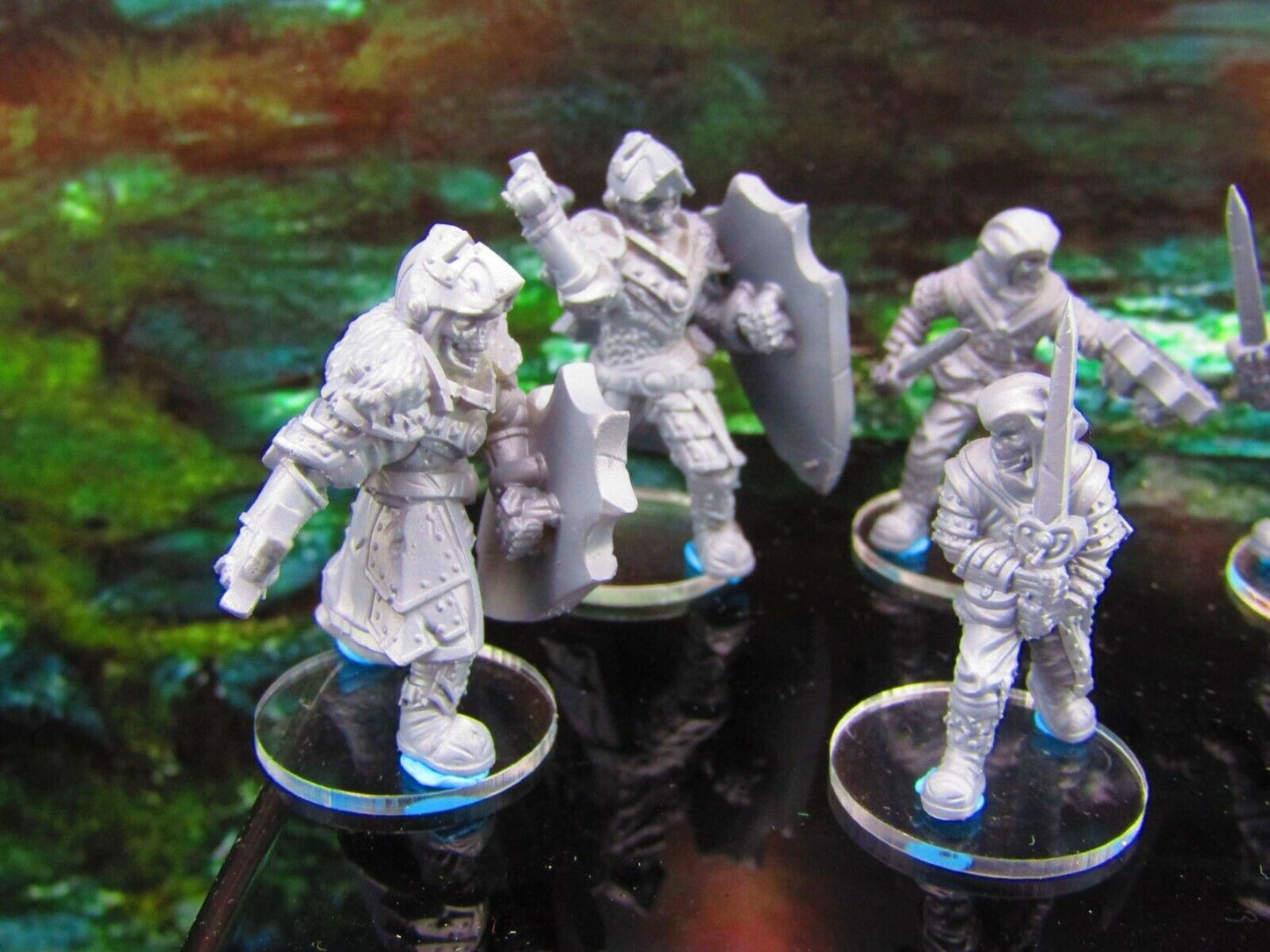 6pc Undead Skeleton Rogue Soldier Merc Set Mini Miniature Model Character Figure