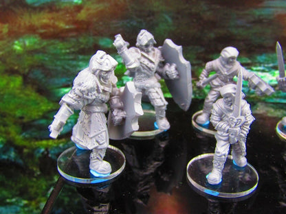 6pc Undead Skeleton Rogue Soldier Merc Set Mini Miniature Model Character Figure