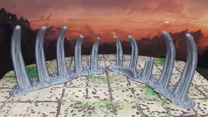 Boneyard Dragon Ribcage Scatter Terrain Dungeons & Dragons Miniature Model