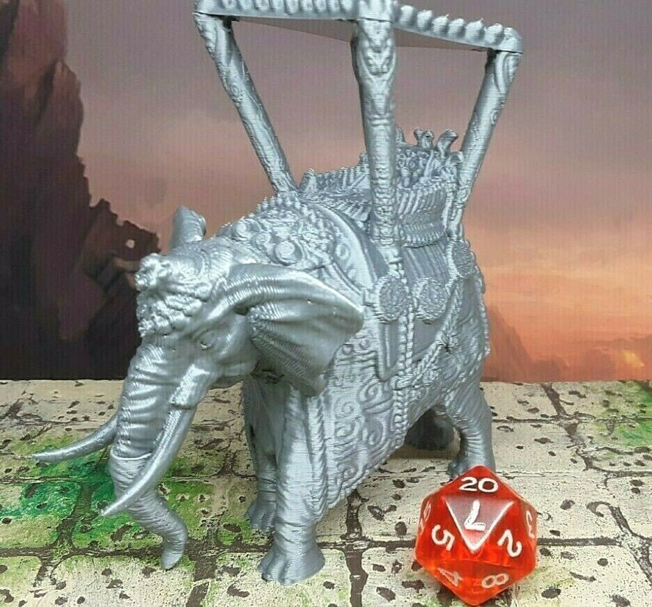 Howdah Saddles Riding Elephant Mini Miniature Figure 28-32mm Tabletop Gaming