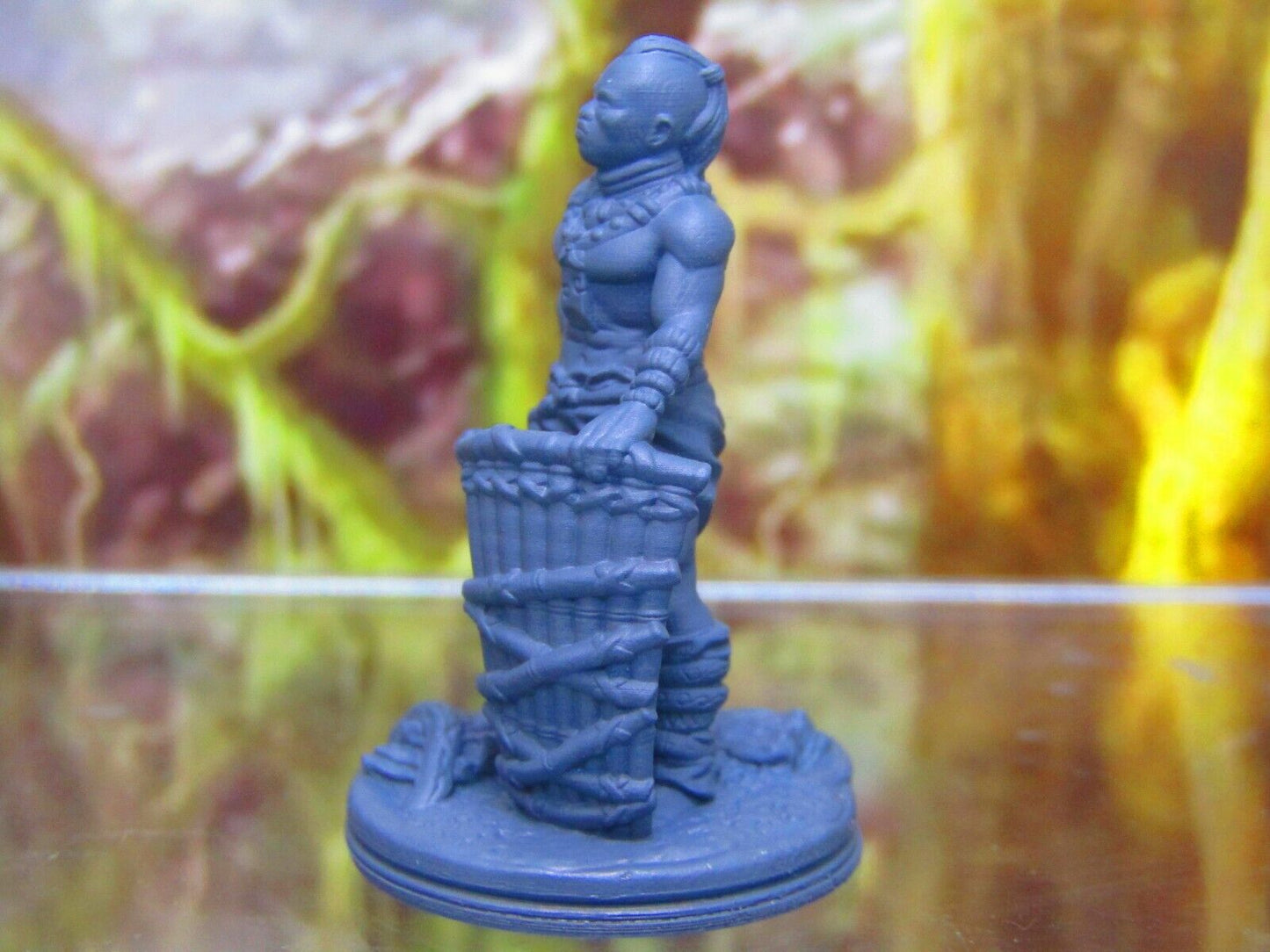 Tribal Jungle Lizard Warrior Mini Miniature Figure 3D Printed Model 28/32mm