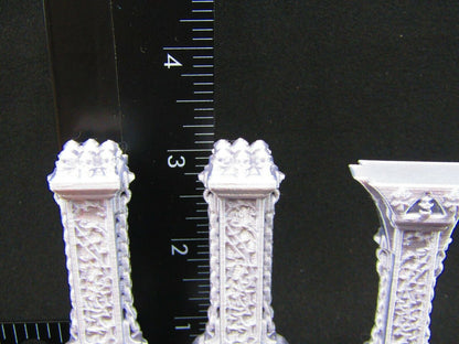 3pc Spider Lair Pillars/ Columns Scatter Terrain Scenery 3D Printed Mini