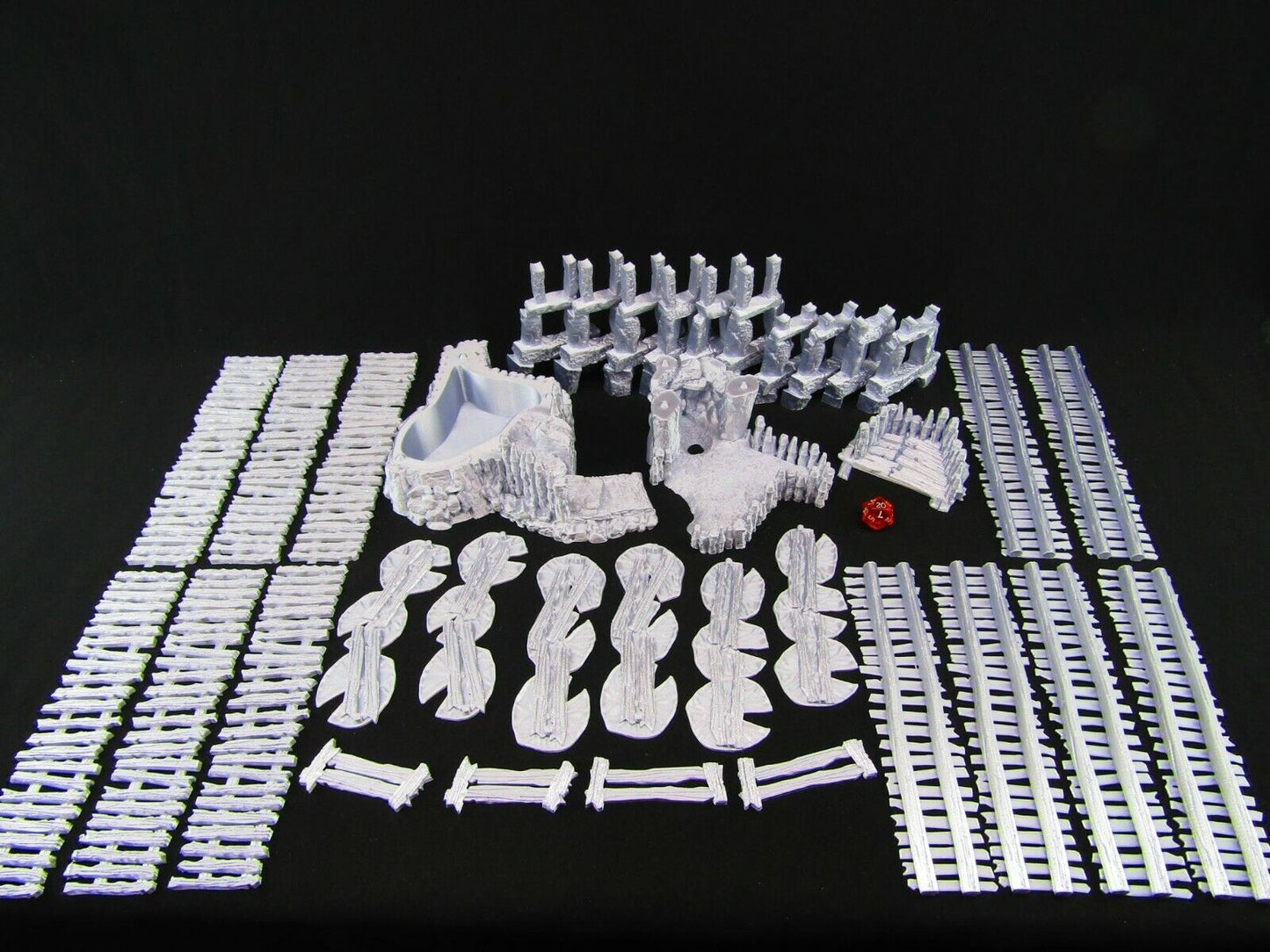Swamp Goblin / Rogues Hideout Set w/ Bridge Walkway Scatter Terrain Scenery 3D