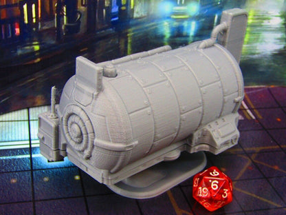 Hover Tanker Space Vehicle Car Scenery Scatter Terrain 3D Printed Model 28/32mm