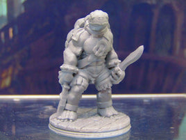 Tortle Pirate Dual Wielding Mini Miniature Figure 3D Printed Model 28/32mm Scale