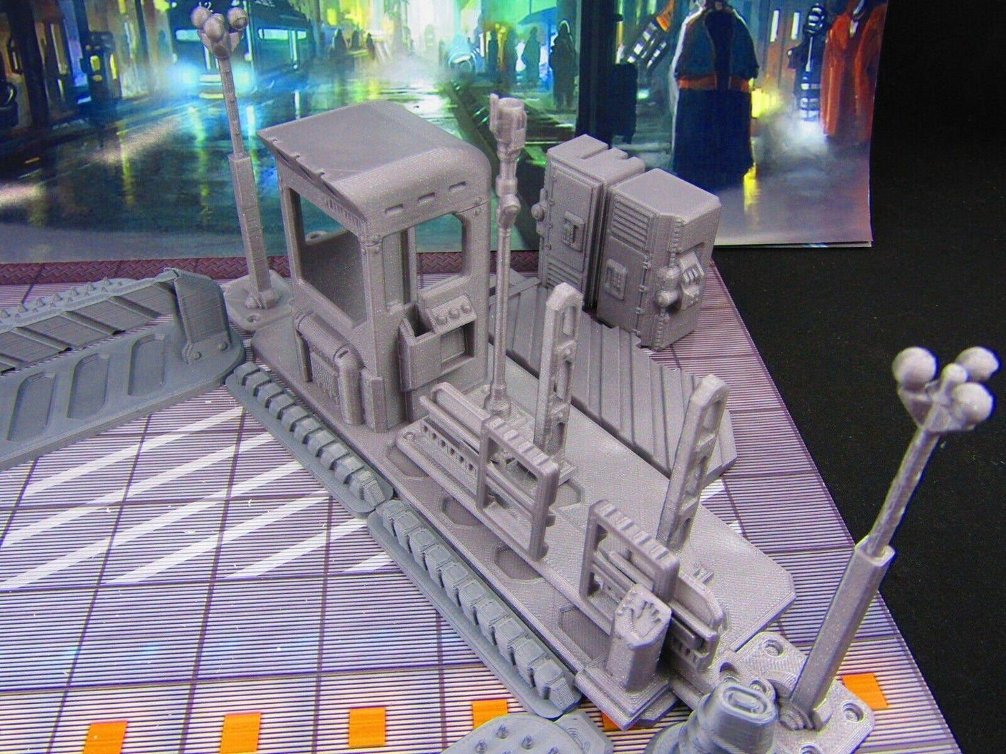 31pc Security Military Checkpoint Gate Scenery Scatter Terrain 3D Printed Model