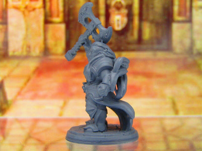 Rilonaa Ironmind Female Captain Warrior Dwarf Mini Miniature 3D Printed Model