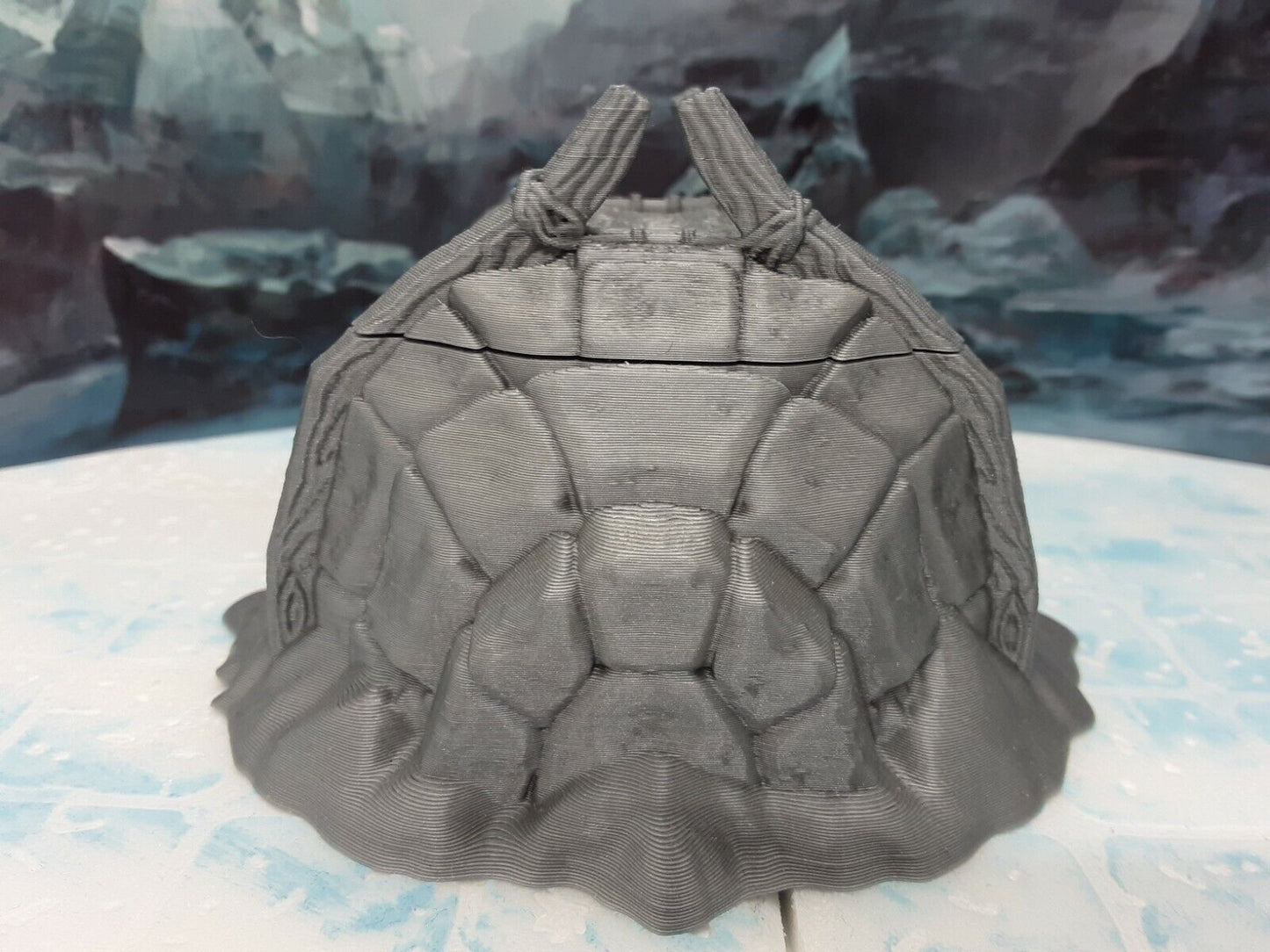 Ice Igloo Tribal Hut Scenery Terrain Miniature Mini Model Dungeons & Dragons D&D
