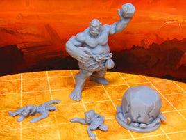 Giant Cyclops & Victims Monster Encounter Mini's 28mm Scale Dungeons & Dragons