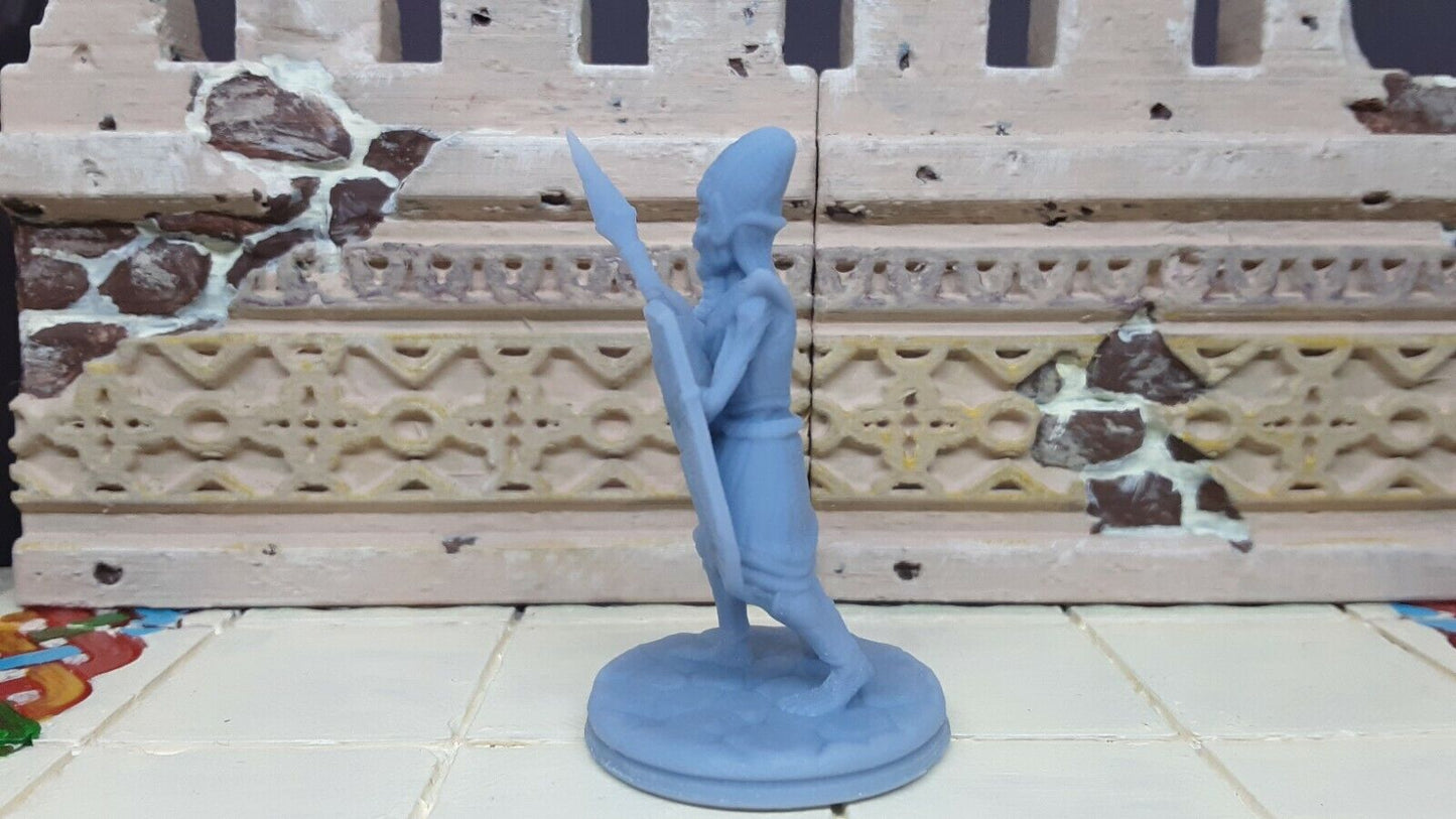 Egyptian Mummy Spearmam Zombi Mini Miniature 28/32mm Figure D&D 3D Printed Resin