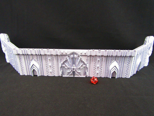 Large Fortress Walls Set Scatter Terrain Scenery 3D Printed Mini Miniature Model