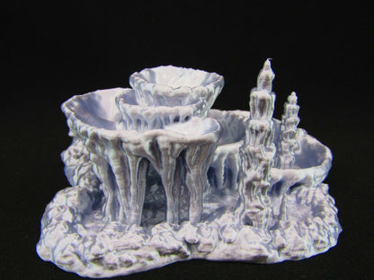 Wet Cavern Cave Mineral Pools Scatter Terrain Scenery 3D Printed Mini Miniature