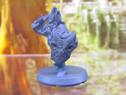 Male Azer Elemental Mini Miniatures 3D Printed Resin Model Figure 28/32mm Scale