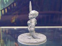 
              Gnome Female Sailor W/Spear Mini Miniature Figure 3D Printed Model 28/32mm Scale
            