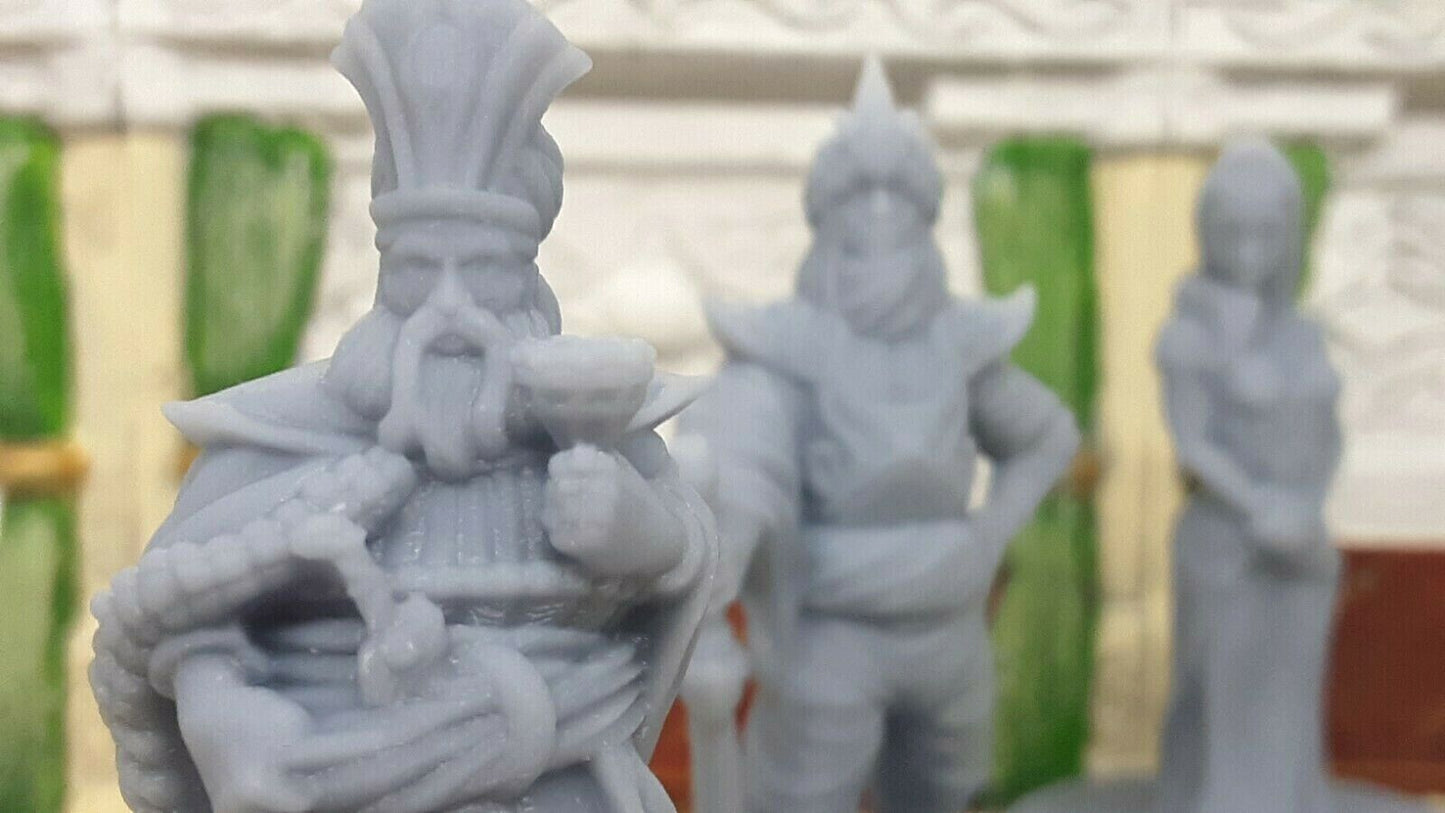 Arabian King, Prince, & Princess Mini Miniature Figure 28-32MM Resin 3D Printed