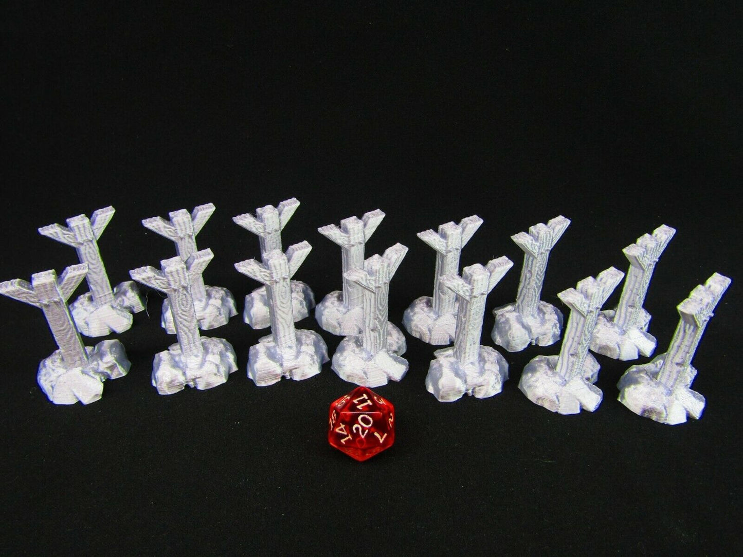 14pc Mine Shaft Column Supports Scatter Terrain Scenery 3D Printed Mini