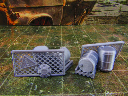 2pc Junk Street Rubble F Scatter Terrain Scenery Wasteland Apocalypse Dystopian