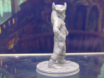 Human Pirate Crewman w/ Pirate Hat Mini Miniature Figure 3D Printed Model