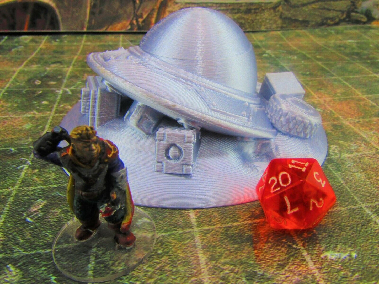 Crashed Junkpile UFO Spaceship Scatter Terrain Scenery Wasteland Apocalypse