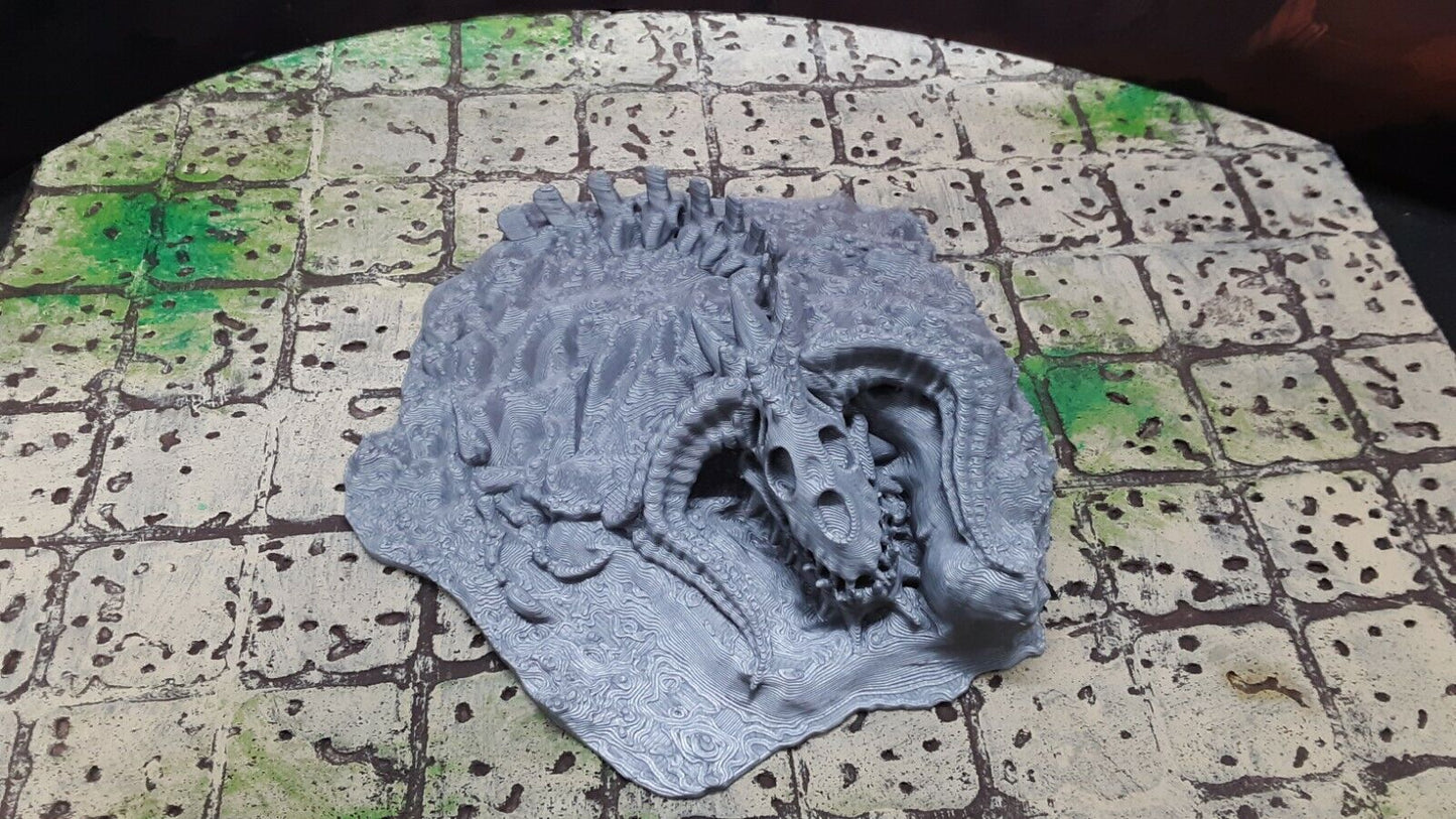 Boneyard Dead Dragon Skeleton 28mm Scale Dungeons & Dragons Scatter Terrain