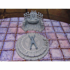 Sacrificial Pentagram Seal w Victim & Altar Dungeon Scenery Scatter Terrain