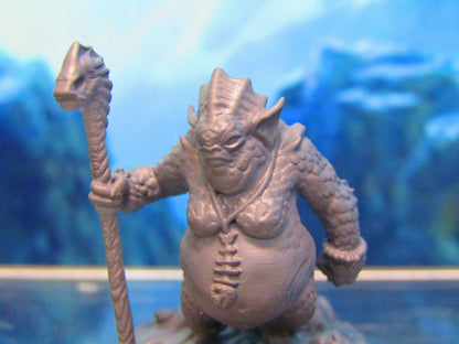 Sea Devil Shaman Priest Cleric Holyman Mini Miniature Figure 3D Printed Model