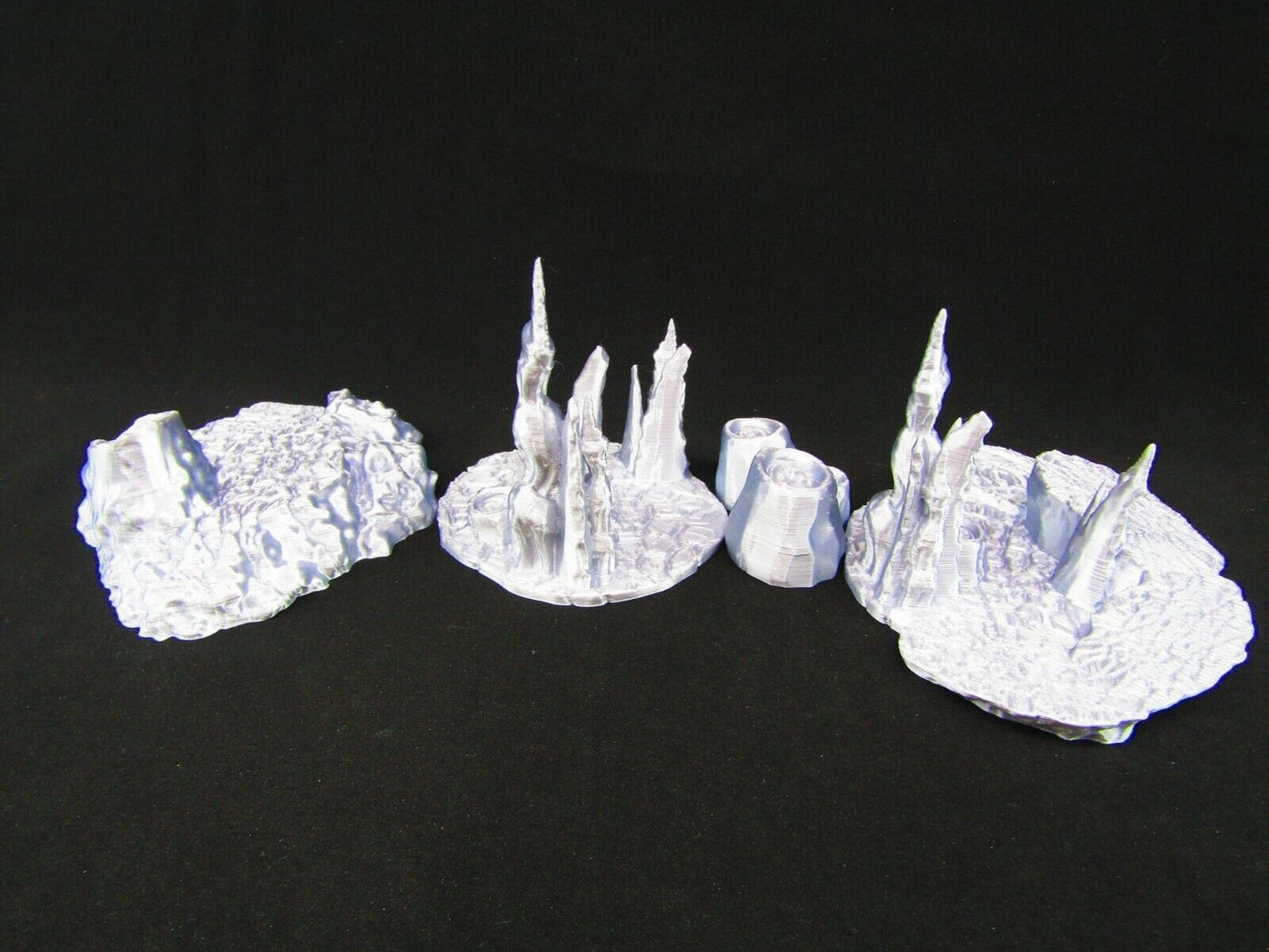 4pc Lava Pools Set  Scatter Terrain Scenery 3D Printed Mini Miniature Model