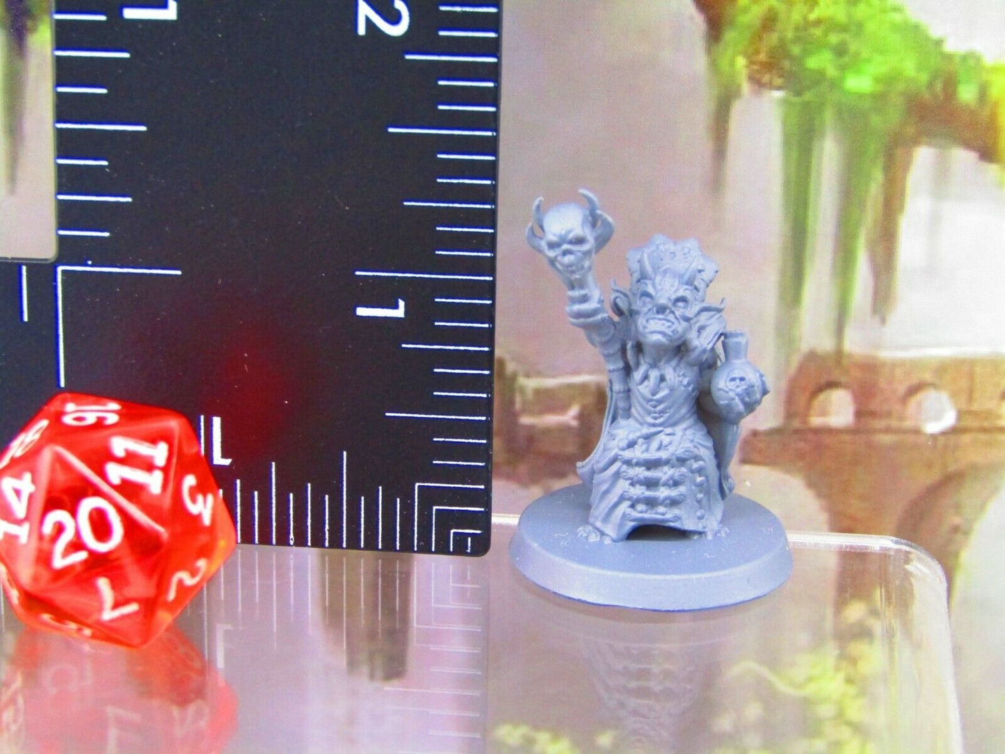 Goblin Shaman Mage Mini Miniatures 3D Printed Resin Model Figure 28/32mm Scale R