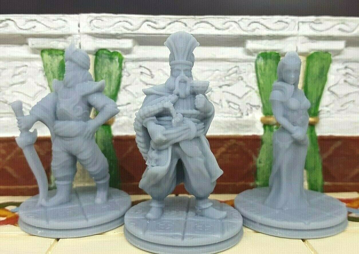Arabian King, Prince, & Princess Mini Miniature Figure 28-32MM Resin 3D Printed