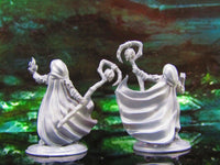 
              Female Necromancer Pair Mini Miniature Model Character Figure 28mm/32mm Scale
            