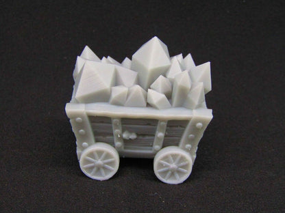 Large Mining Cart Scatter Terrain Scenery 3D Printed Mini Miniature Model