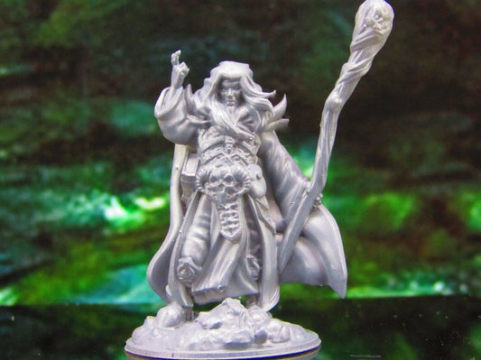 Male Necromancer B Mini Miniature Model Character Figure 28mm/32mm Scale