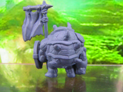 Tortle Banner Flyer Mini Miniatures 3D Printed Model 28/32mm Scale RPG Fantasy