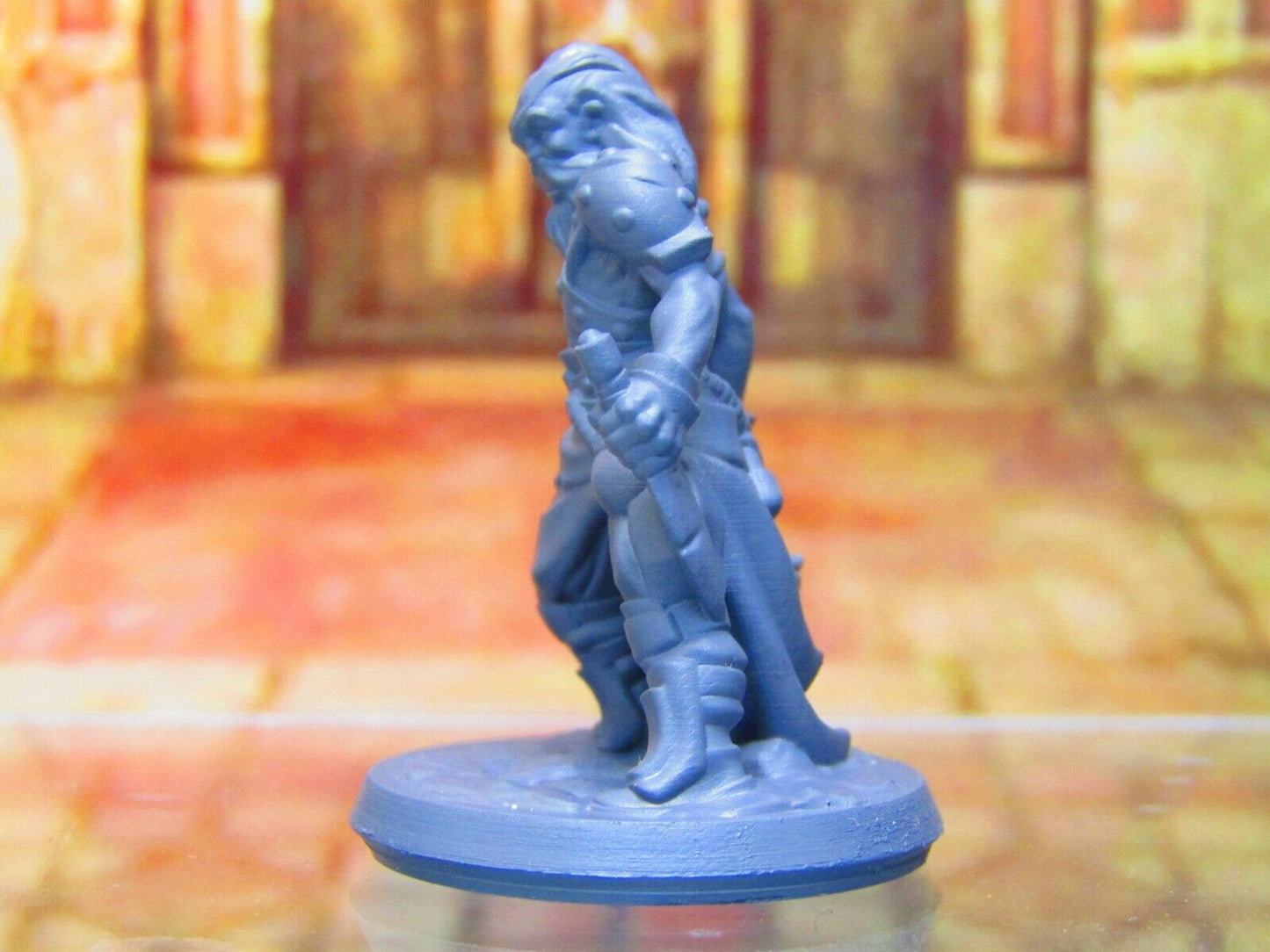Human Bandit Rogue Mercenary Dual Weapon Mini Miniature Figure 3D Printed Model
