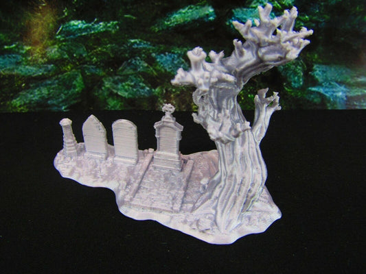 Family Burial Plots Graveyard / Cemetery Scatter Terrain Scenery Tabletop Gaming