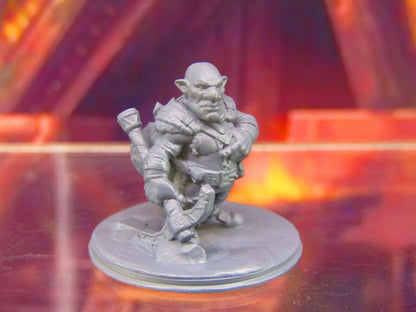 Deep Gnome Underground Miner Explorer Mini Miniature Figure 3D Printed Model