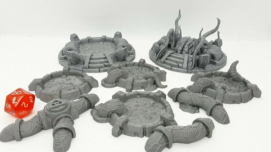 9 Piece Experimental Brain Growth Pools Scatter Terrain Scenery Dungeons Dragons